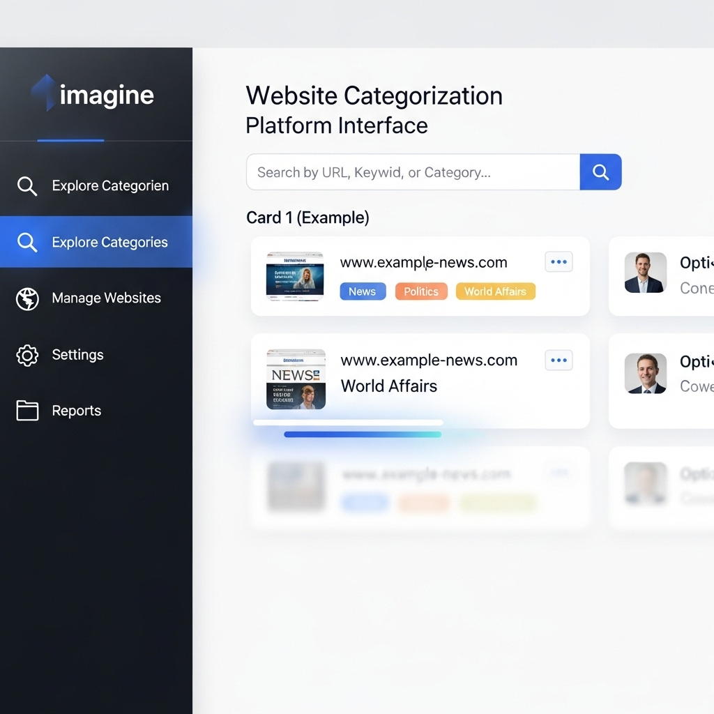 Offline categorization database visualization